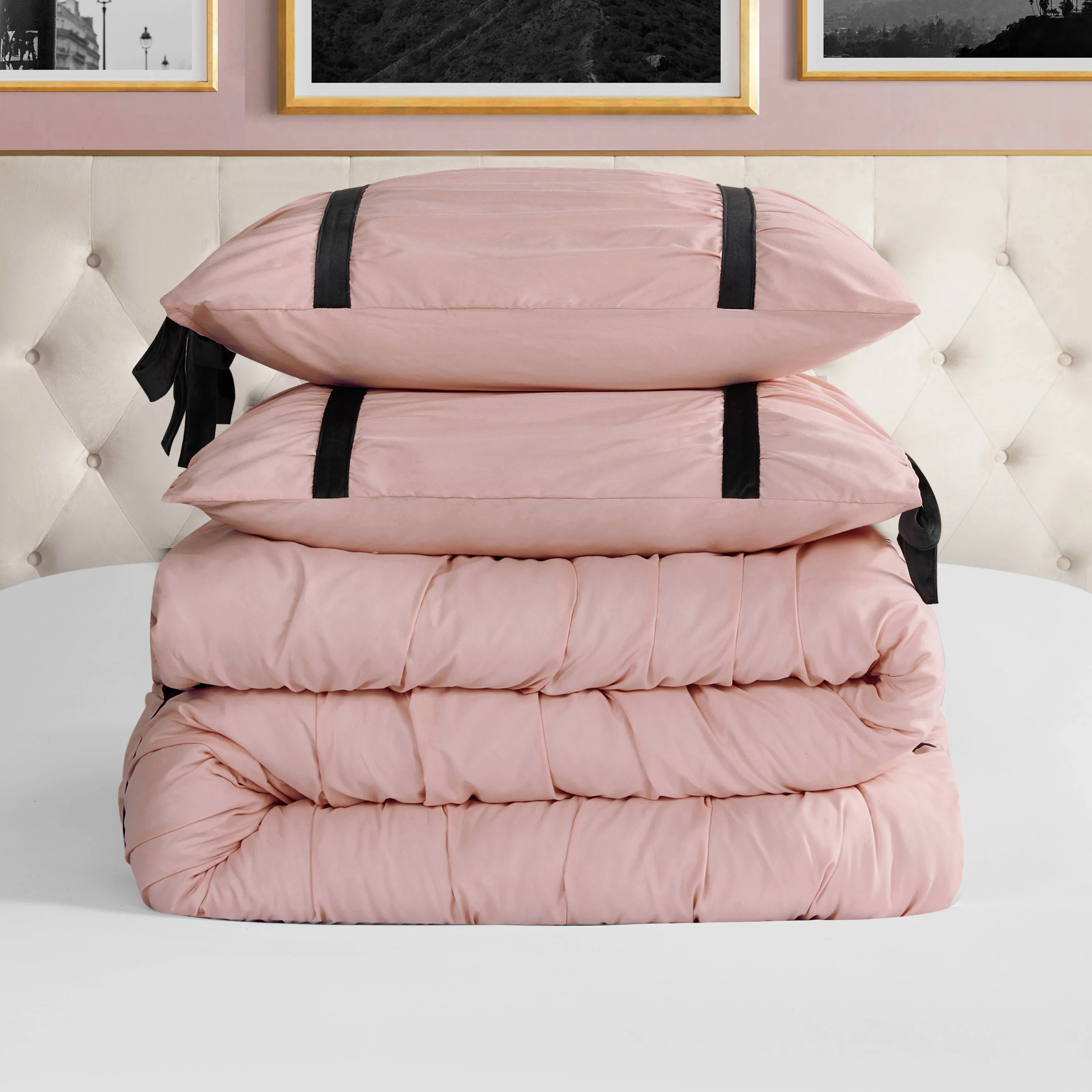 Amelie Bows Ruched Comforter Set - Image 6