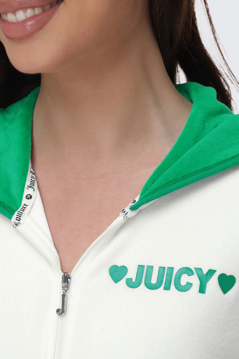 Contrast Trim Logo Hoodie - Image 3