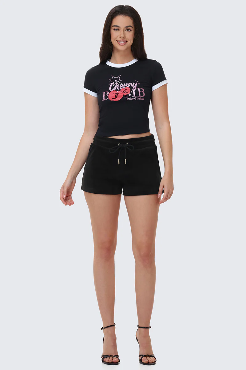 Big Bling Velour Shorts - Image 5
