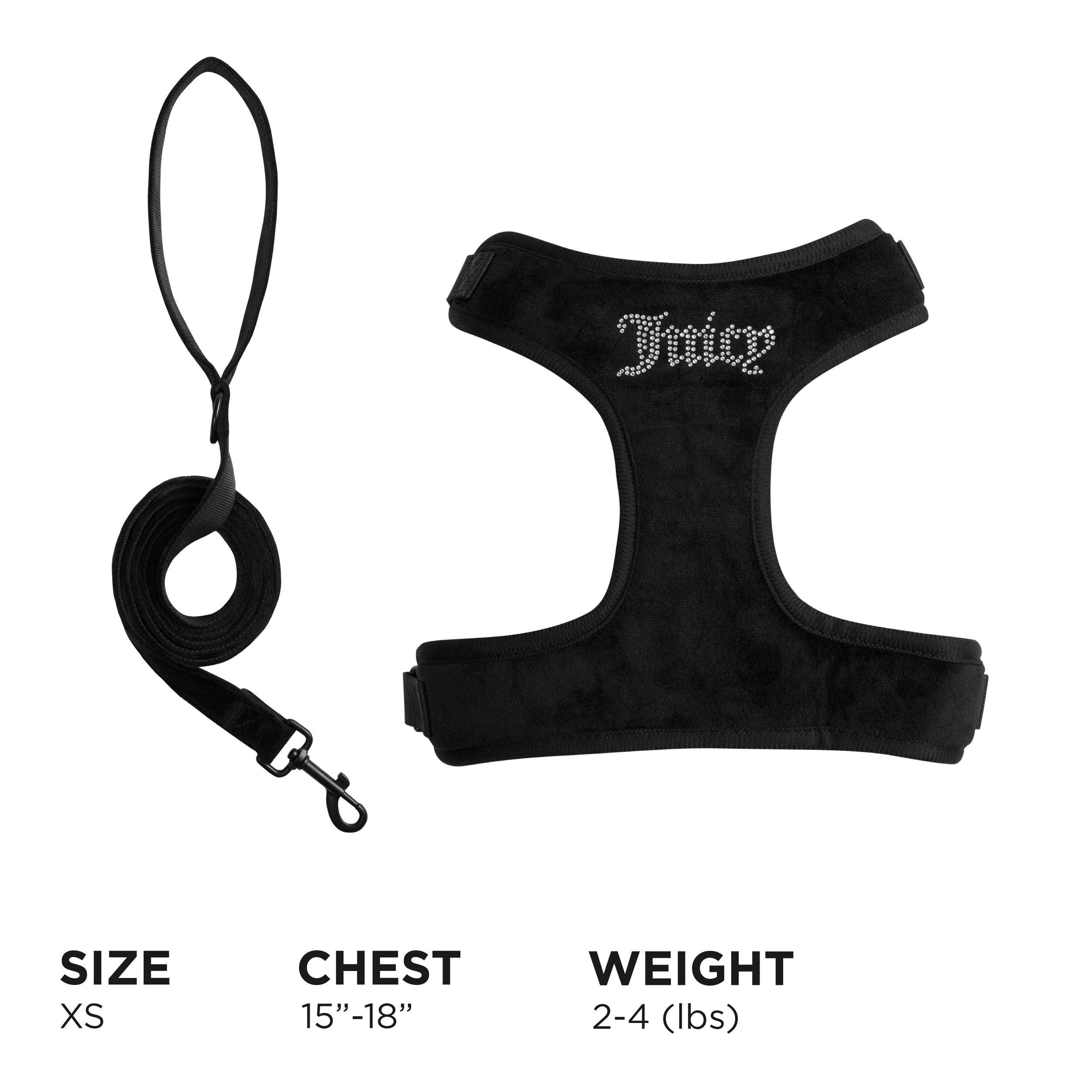Bling Velour Pet Harness and Leash Set - Image 5