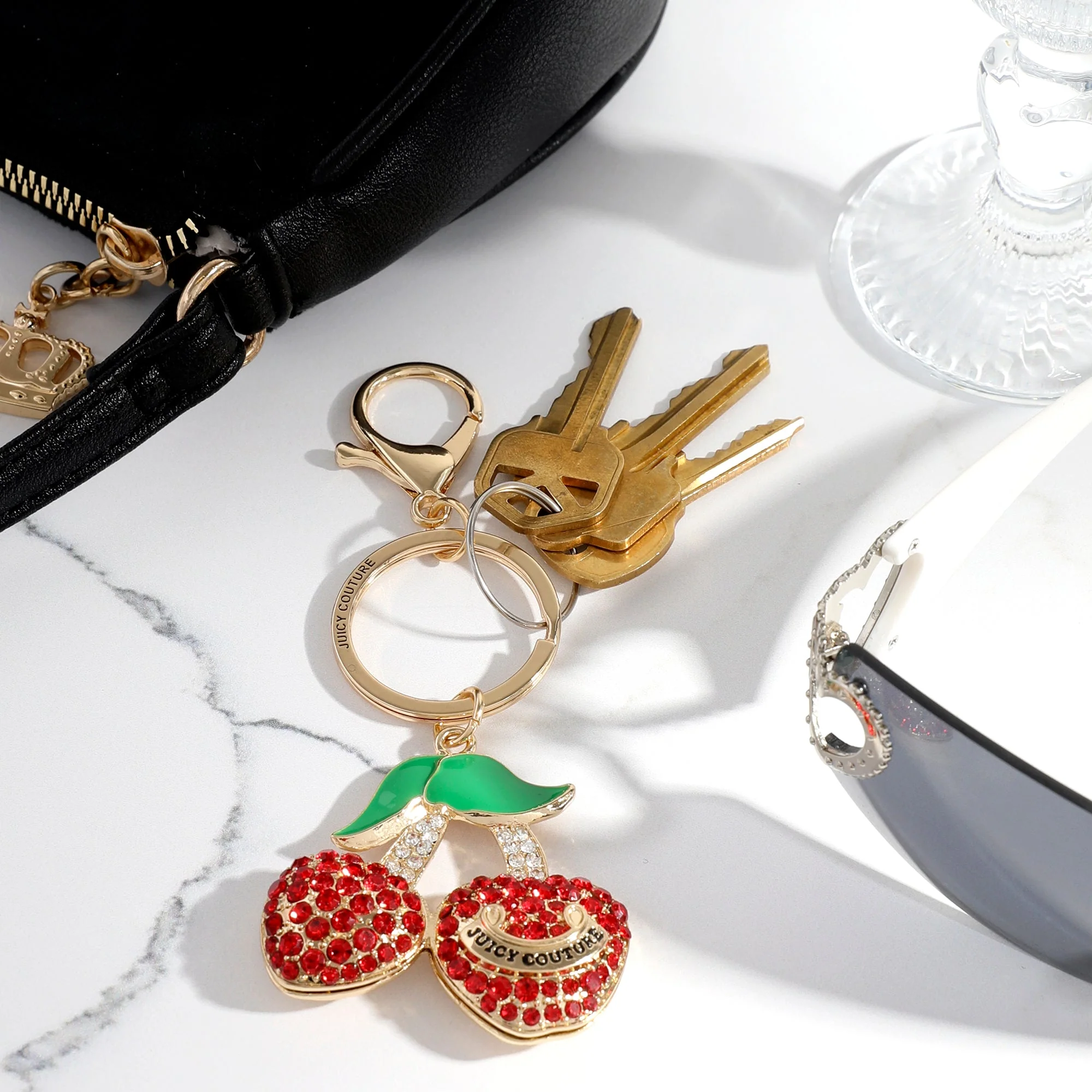 Cherry Charm Keychain Bag Charm - Image 2