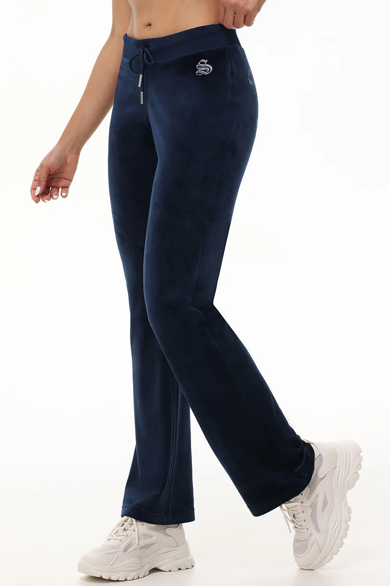 Custom Initial OG Big Bling Velour Track Pants - Image 21
