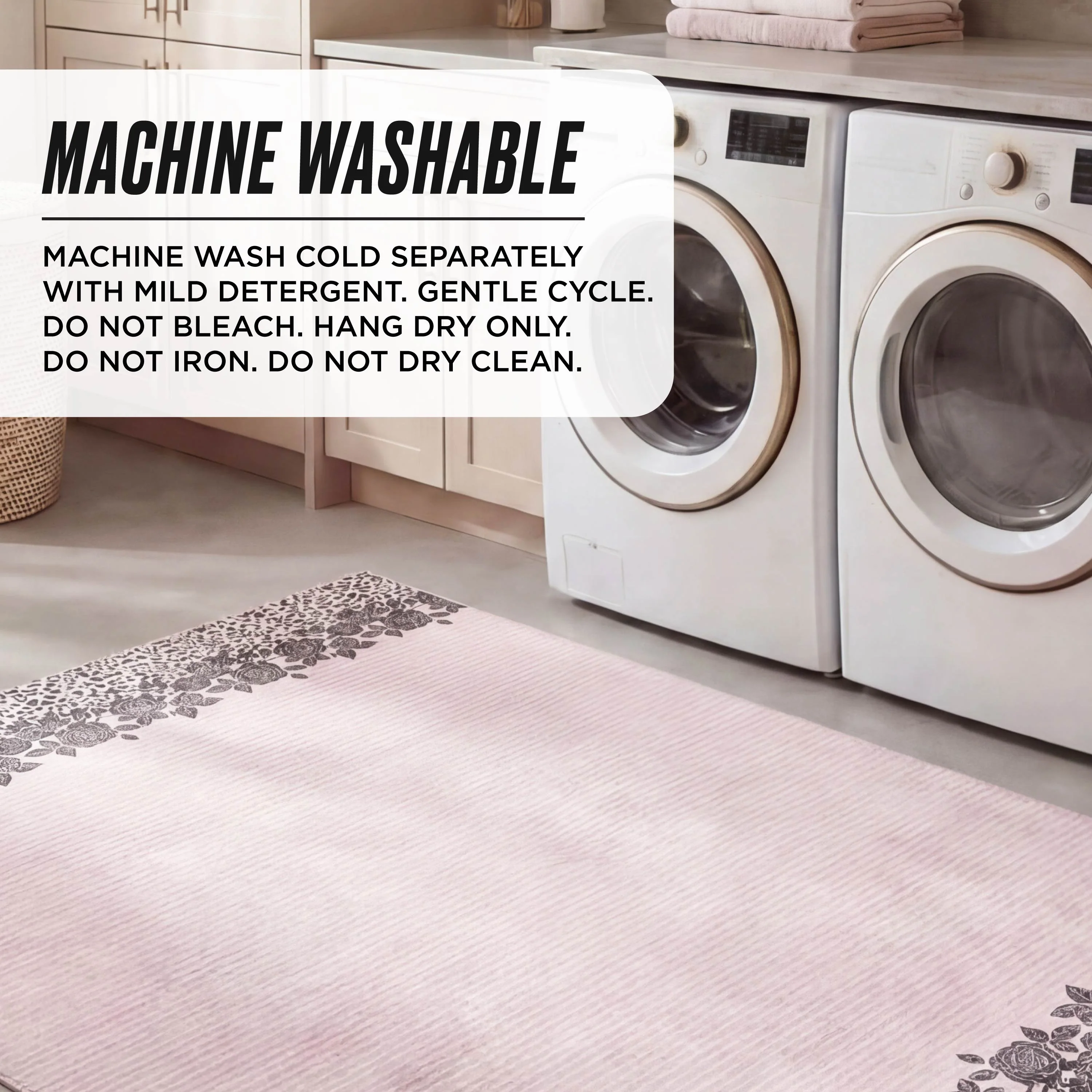 Finely Washable Rug, 7'10 x 10' - Image 5