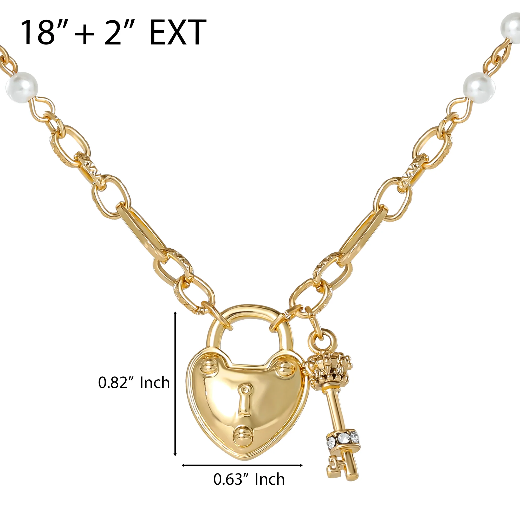Heart Locket Charm Necklace - Image 4