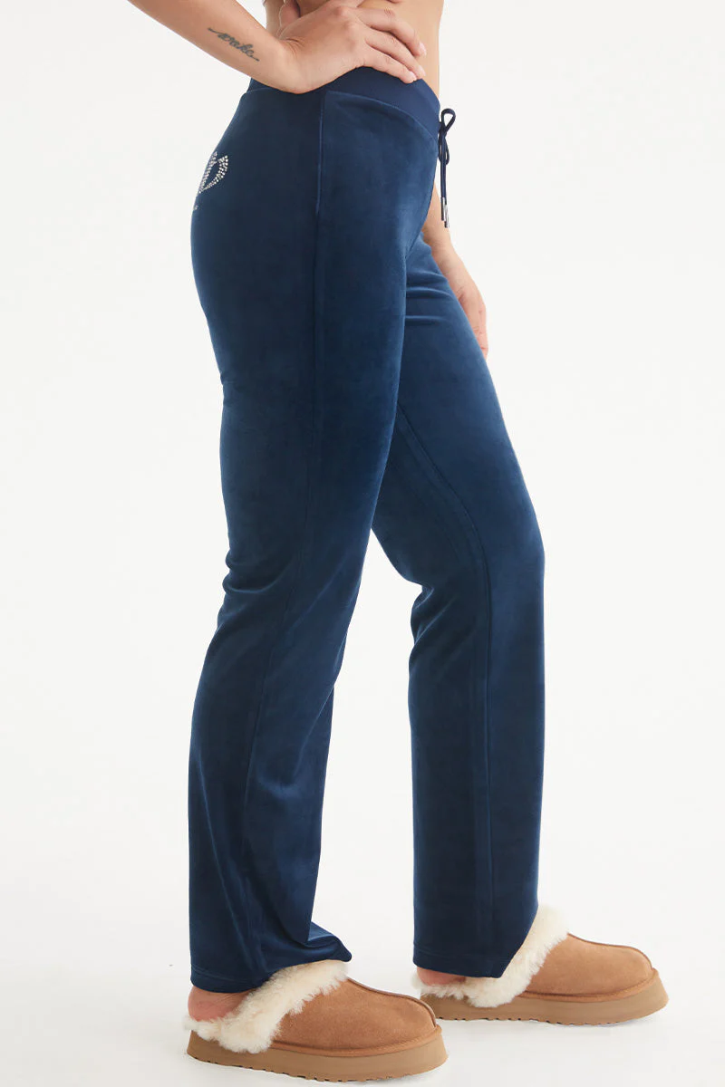 Libra Customizable Big Bling Velour Track Pants - Image 4