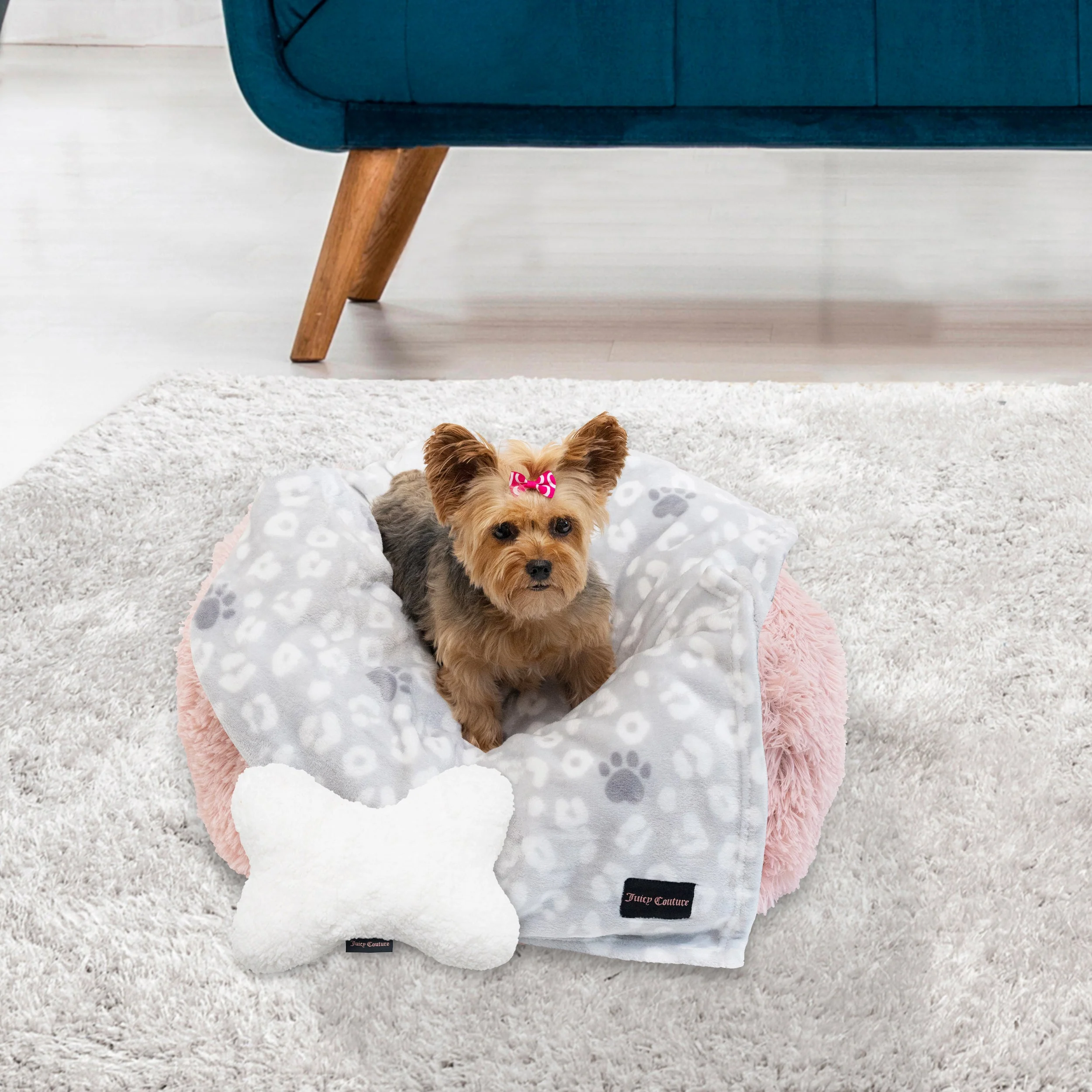 Pet Throw Blanket & Bone Pillow 2-Piece Set - Image 6