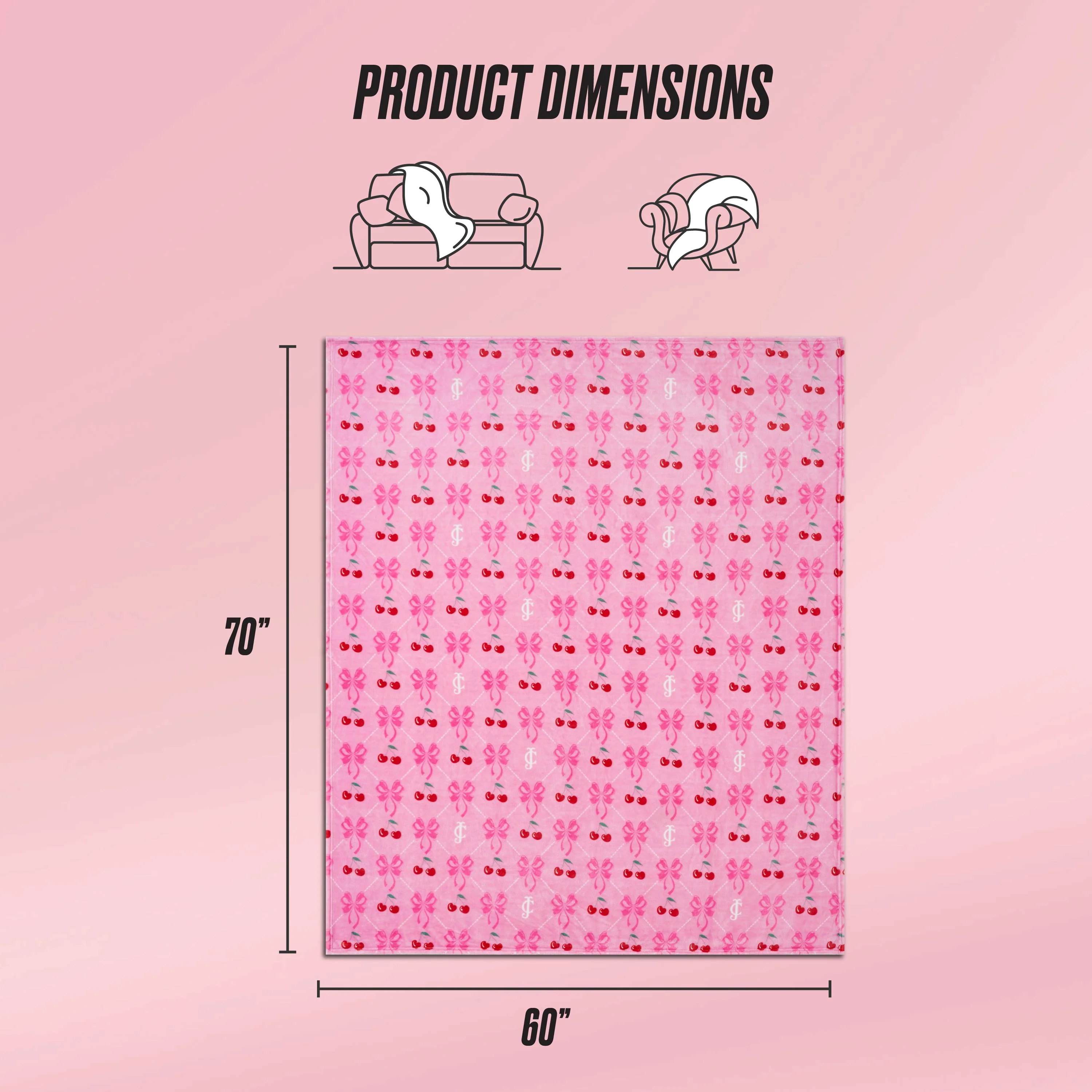 Plush Oversized Throw Blanket, 60" x 70" - Image 2