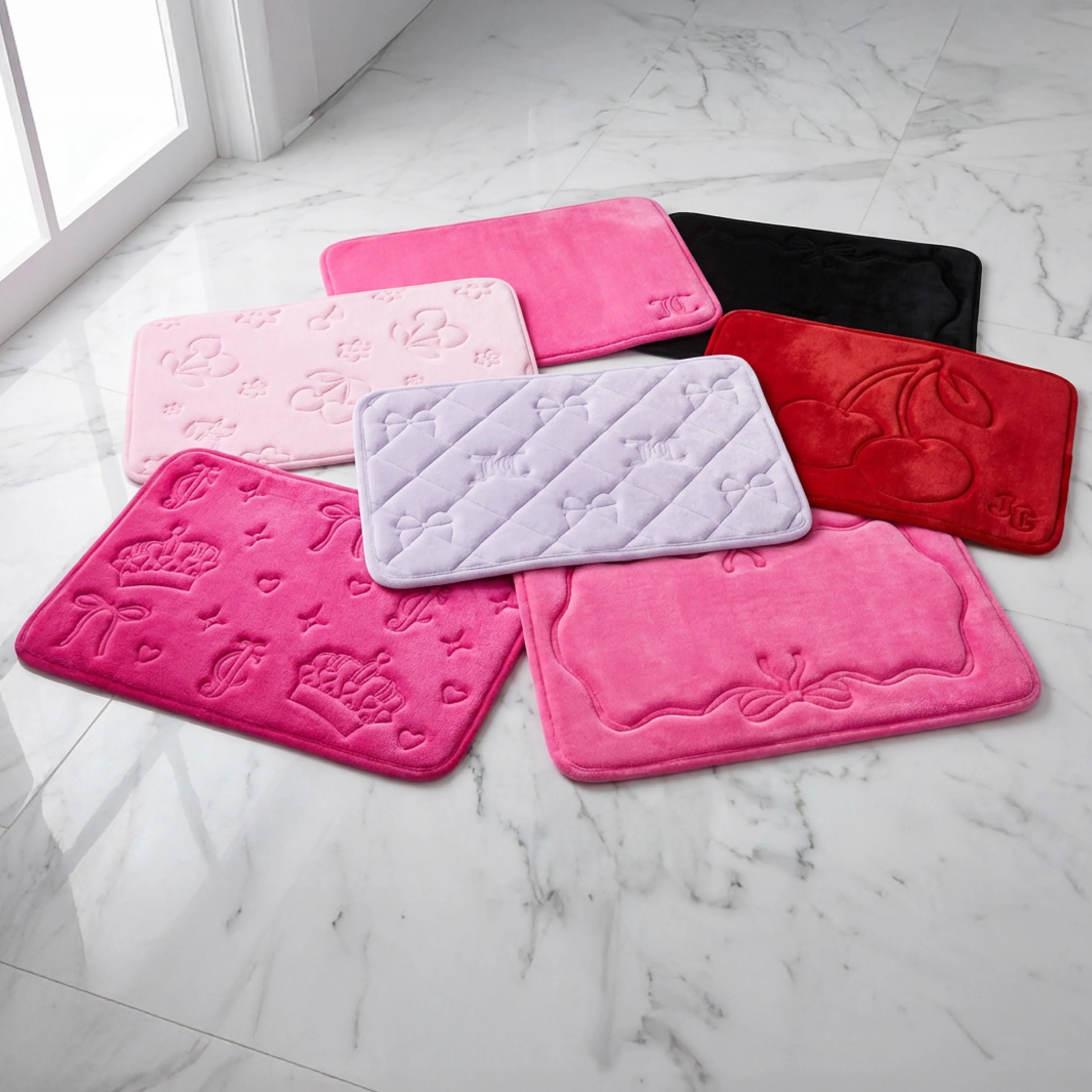 Quilted Memory Foam Bath Mat 2-Piece Set - Image 7