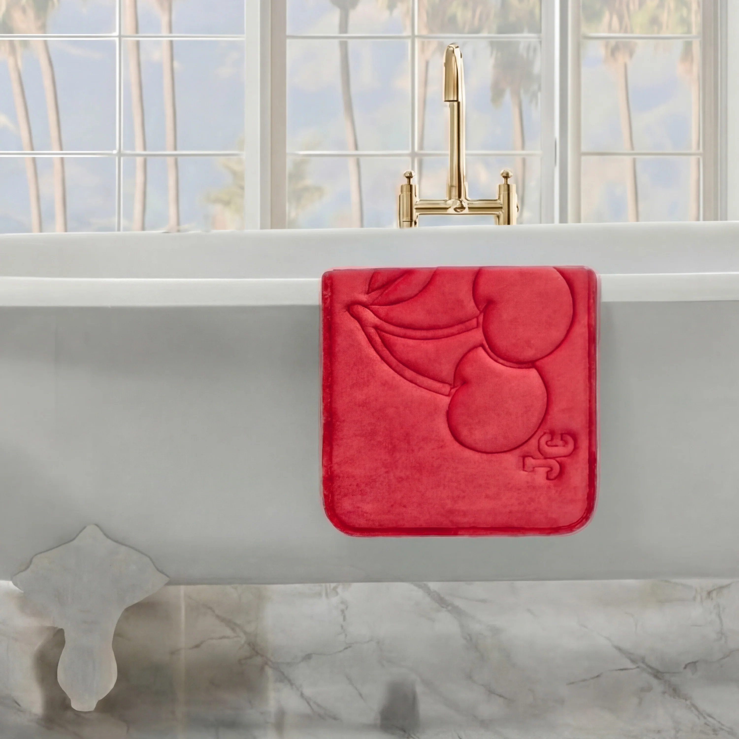 Quilted Memory Foam Bath Mat, 17" x 24" - Image 6