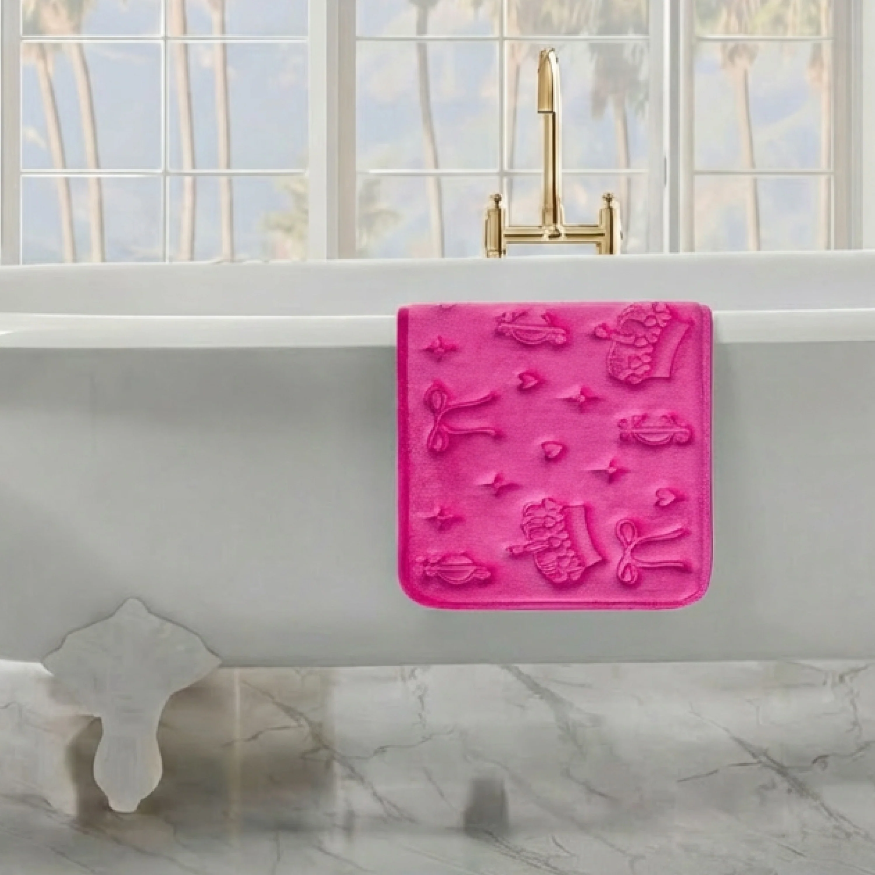 Quilted Memory Foam Bath Mat, 17" x 24" - Image 6