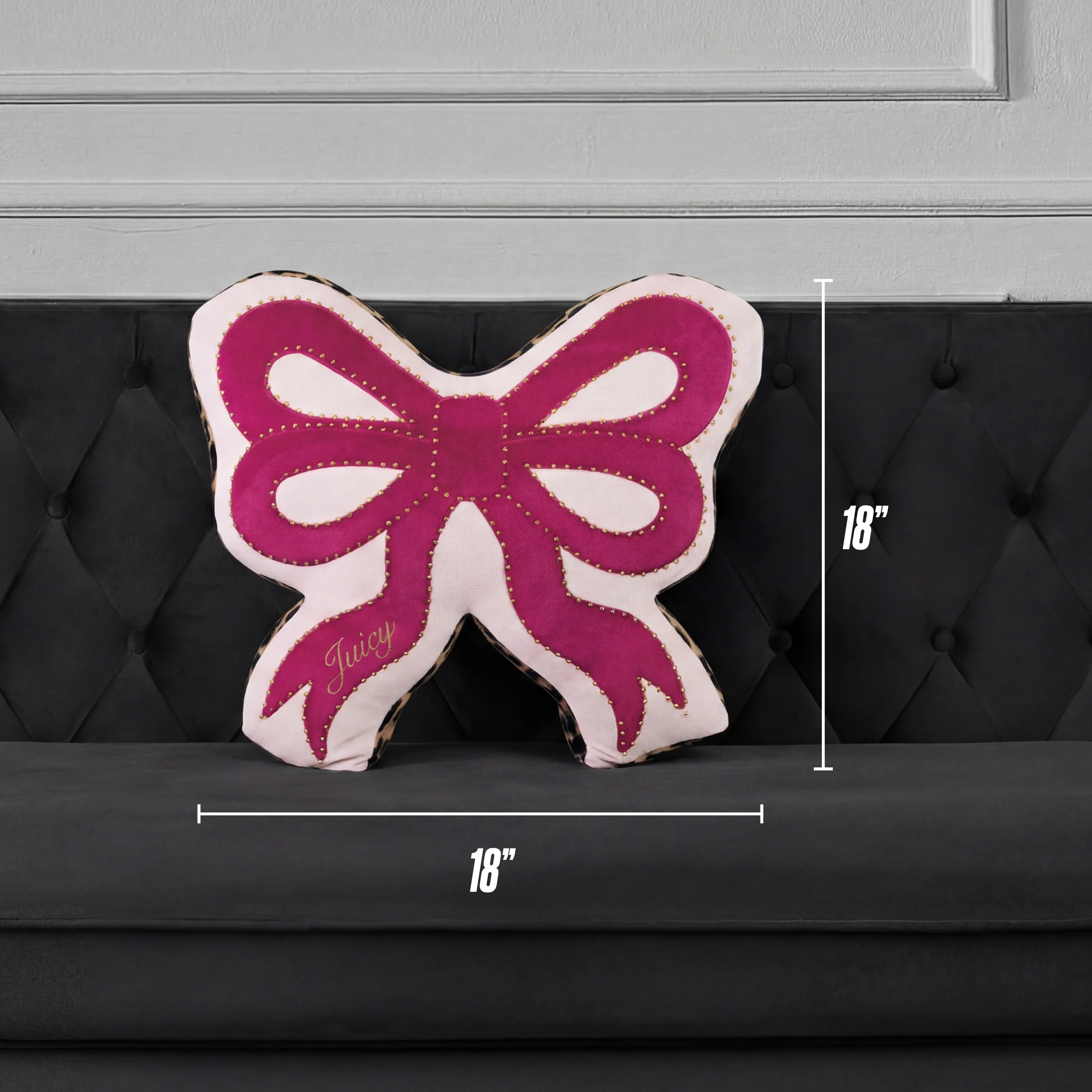 Reversible Bow Decorative Pillow - Image 6