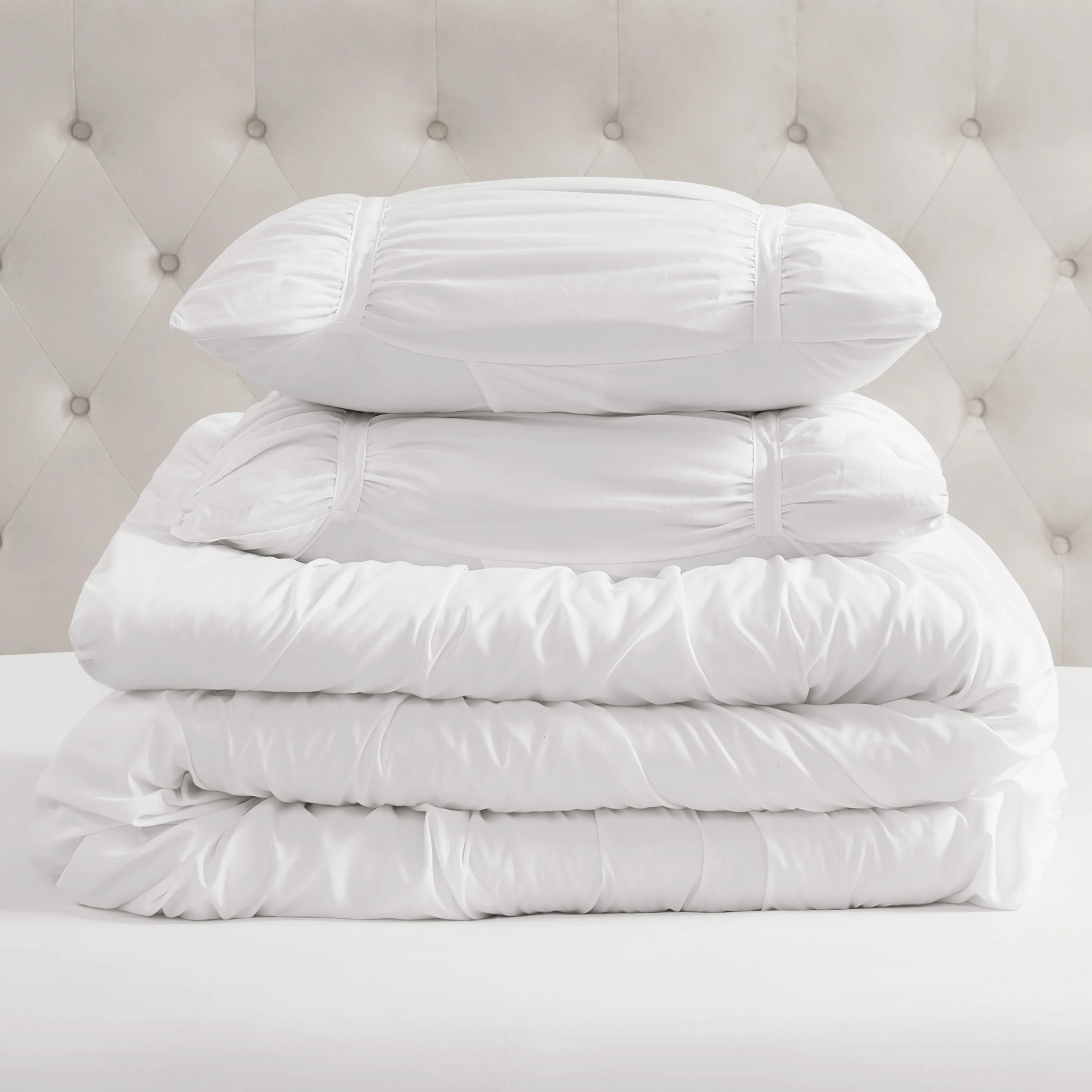 Ribbon Ruched Comforter Set - Image 5