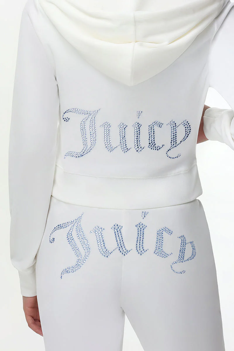 Technicolor Customizable Big Bling Velour Hoodie - Image 2