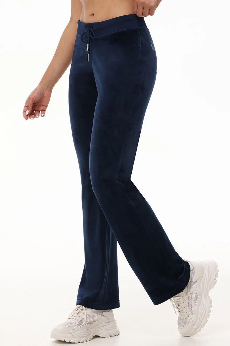 Technicolor Customizable Big Bling Velour Track Pants - Image 9