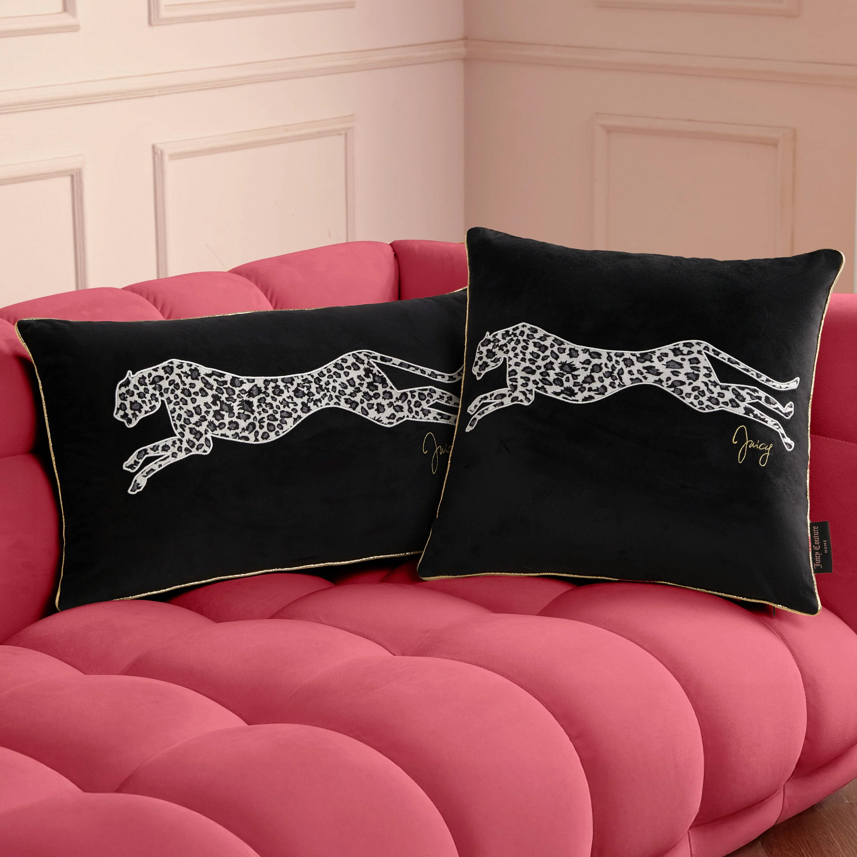 Velvet Cheetah Square Pillow - Image 6